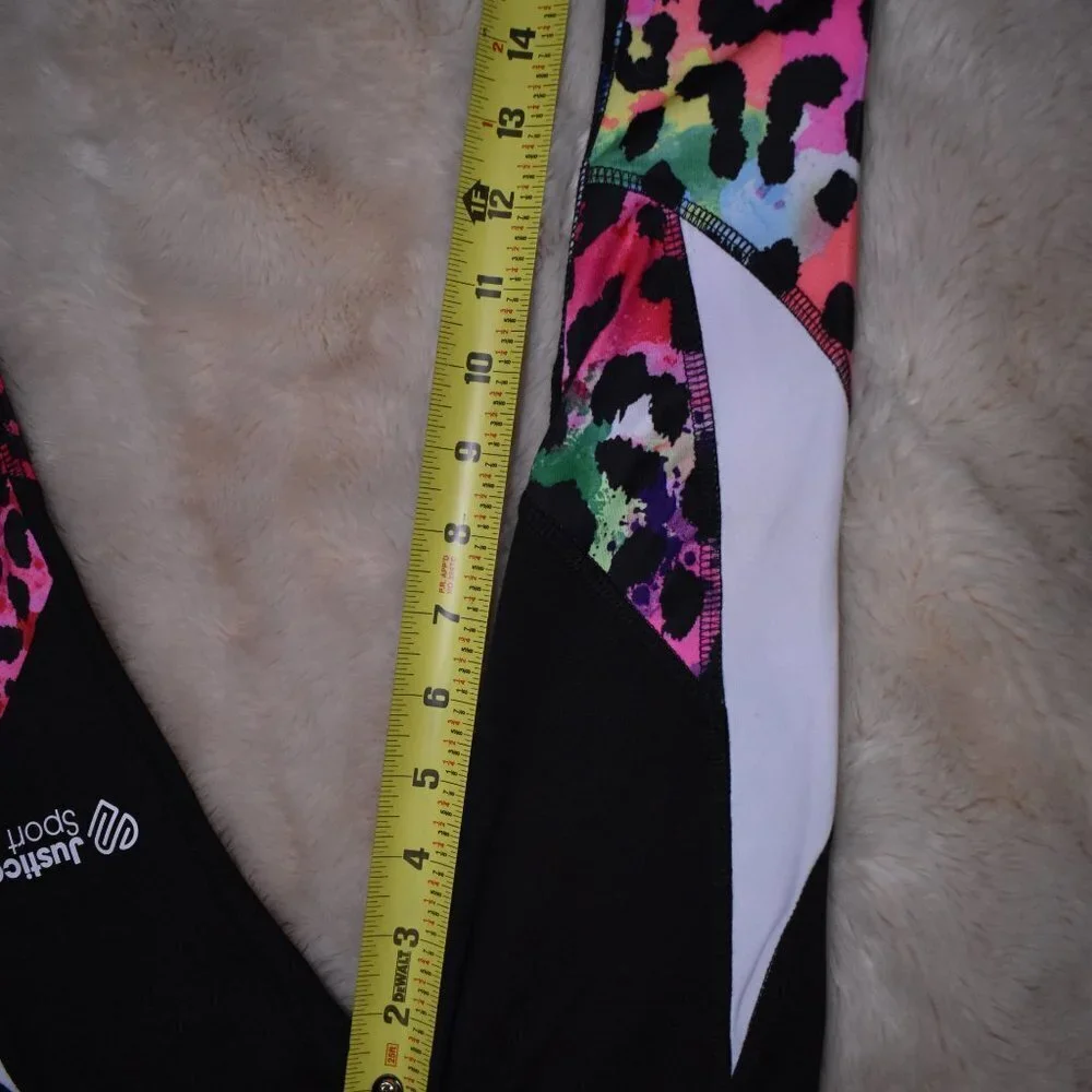 Girls Leggings Animal Print Stretch Size XS 5/6